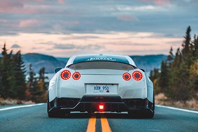 White Car On The Road Feature